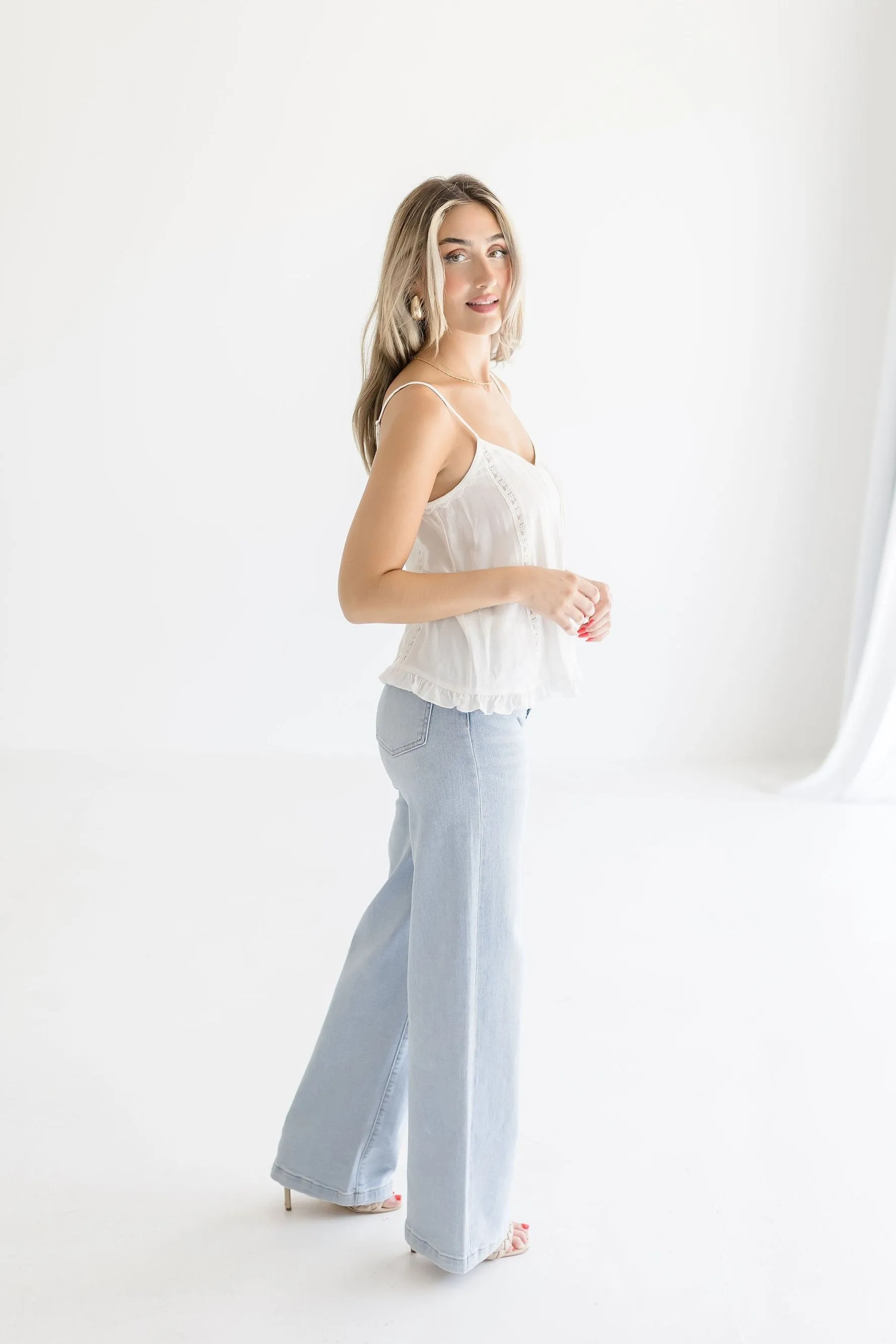 Raquel Sleeveless Top White