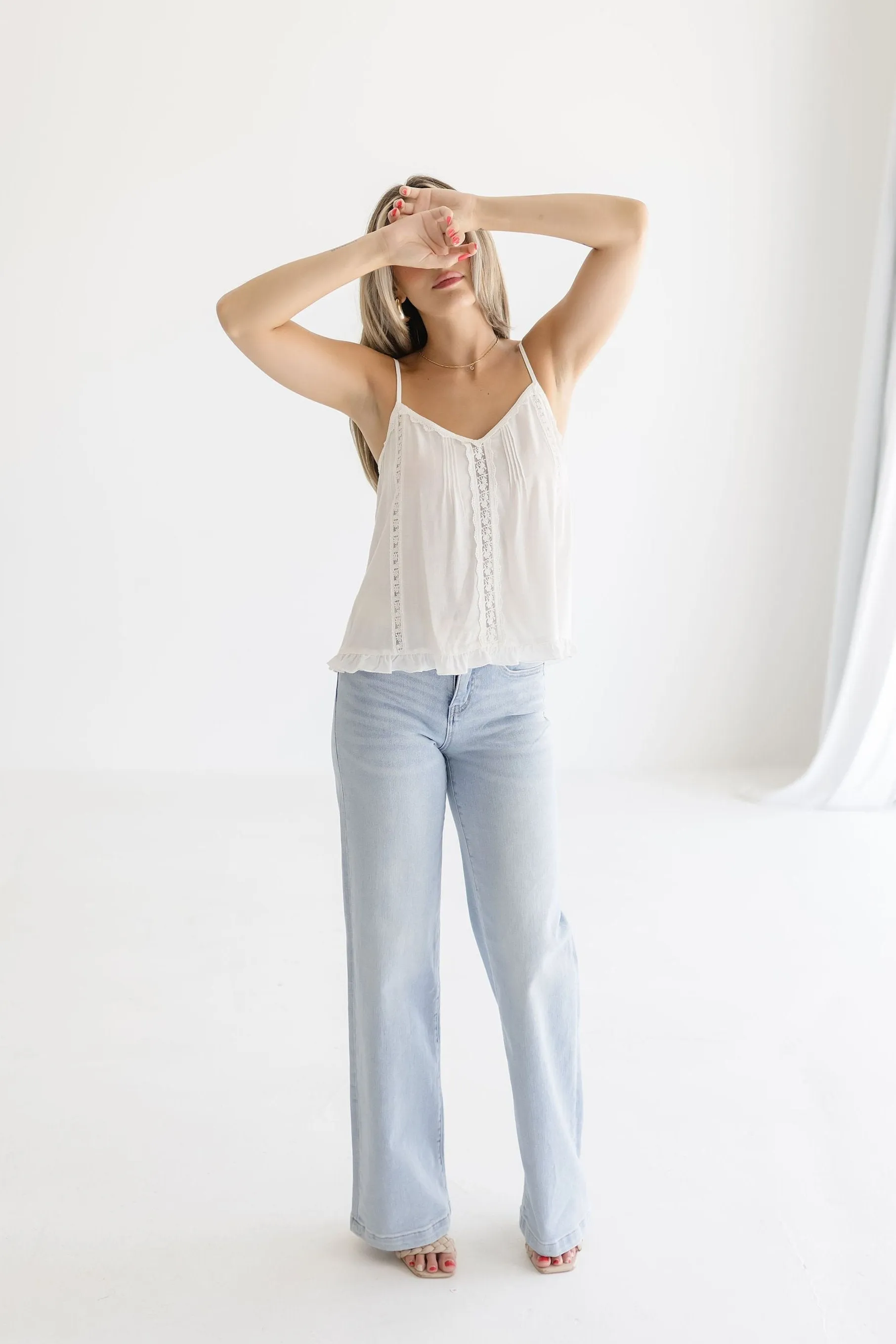 Raquel Sleeveless Top White