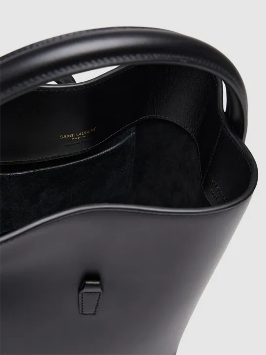 Saint Laurent   Small Le 37 shiny leather bucket bag 