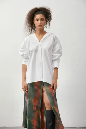 Satin Midi Skirt