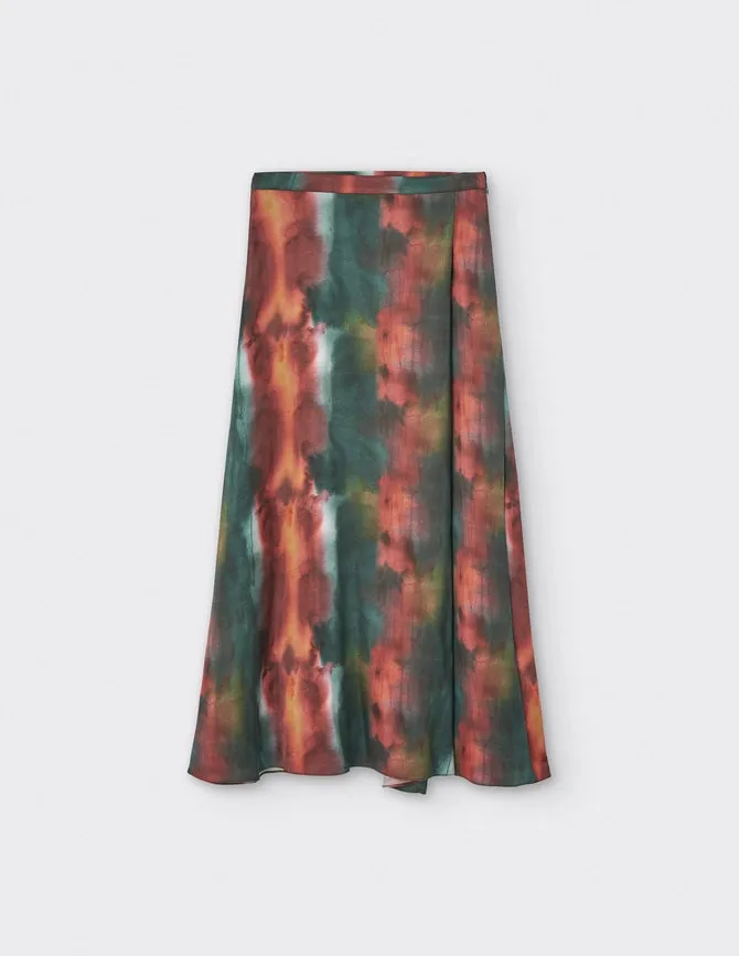 Satin Midi Skirt