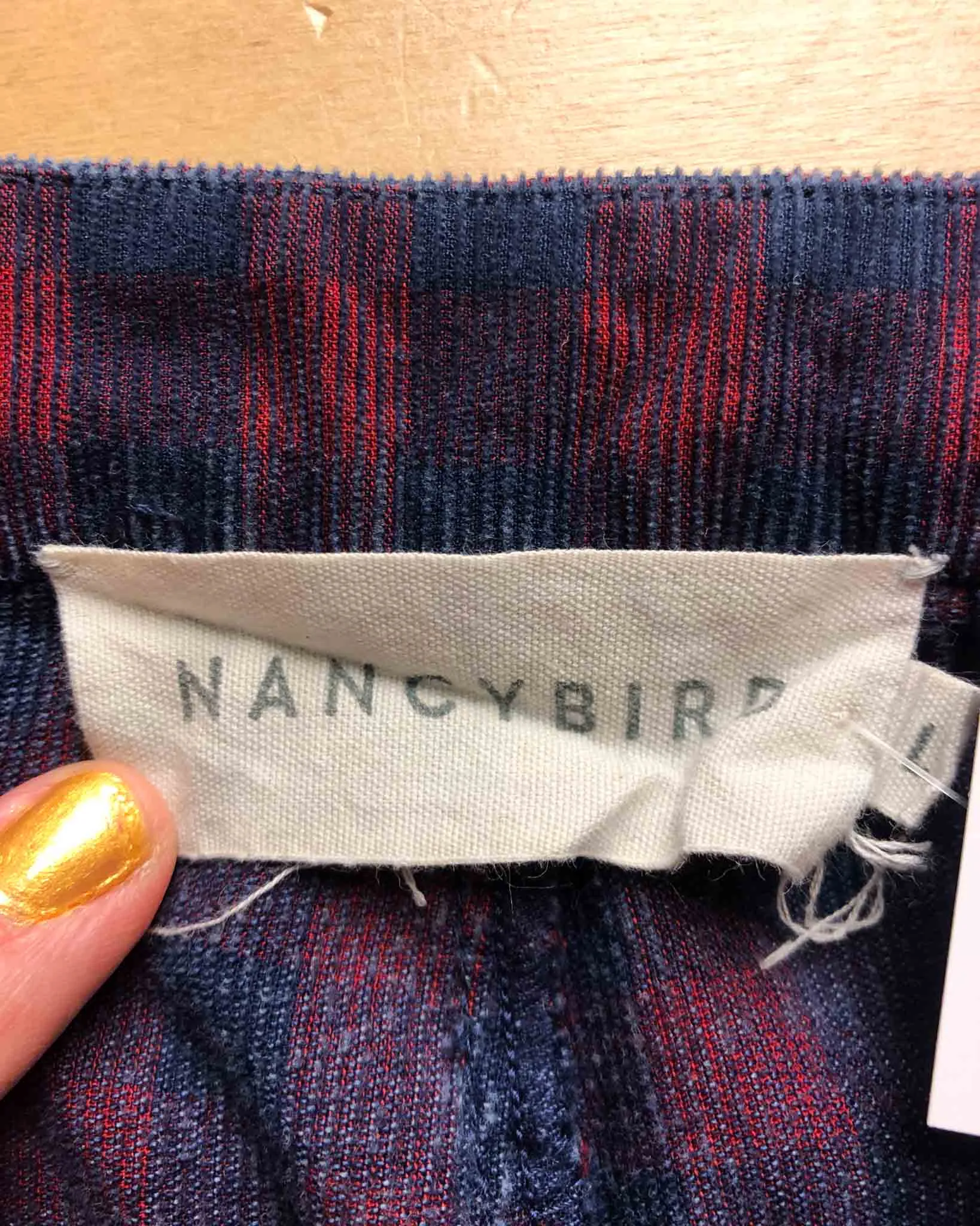 Size L | Nancybird Check Corduory Pants