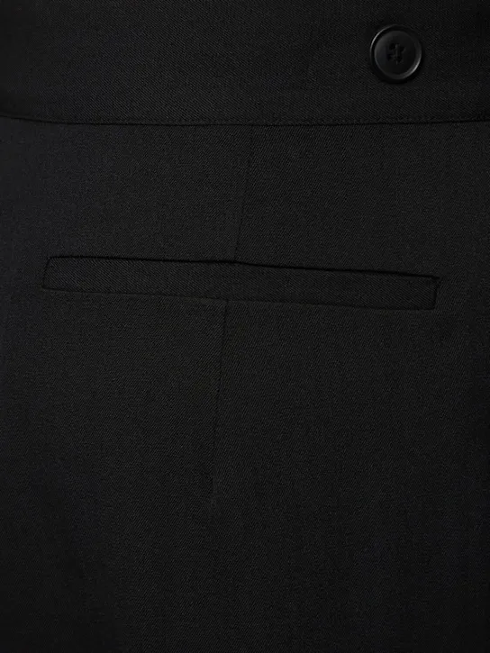 St. Agni   Adjustable pleated wool pants 