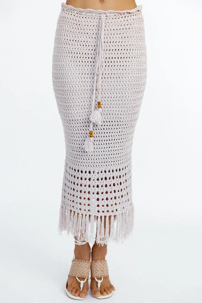 Sunset Is Yours Midi Skirt Dusty Rose