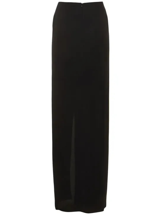 The Andamane   Phoebe stretch silk midi wrap skirt 