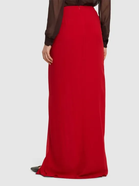 The Andamane   Phoebe stretch silk midi wrap skirt 