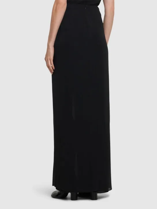The Andamane   Phoebe stretch silk midi wrap skirt 