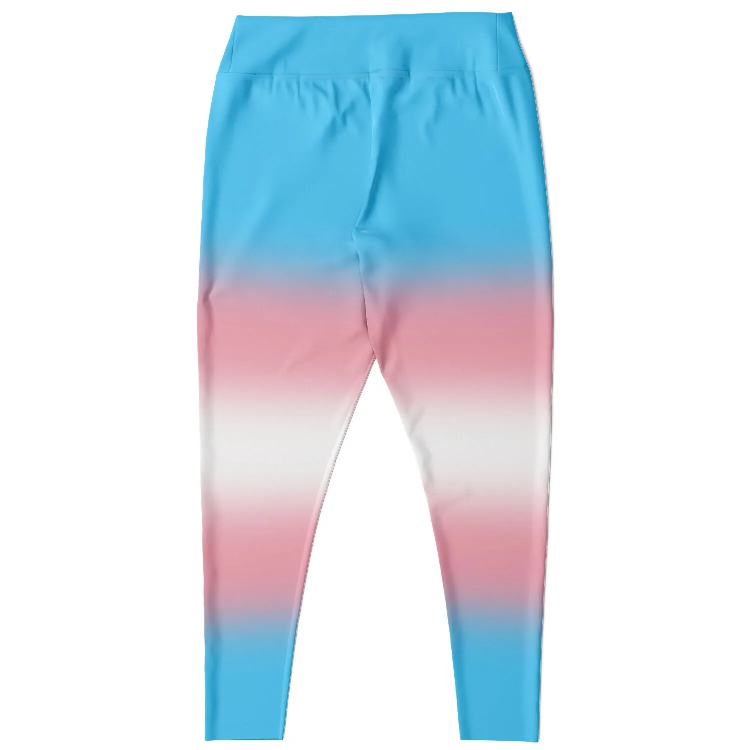 Transgender Pride Ombre High-Waist Plus Leggings