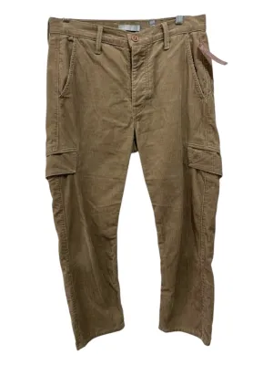 Vince Size 4 Tan Brown Cotton Corduroy Mid Rise Button Fly Pockets Pants