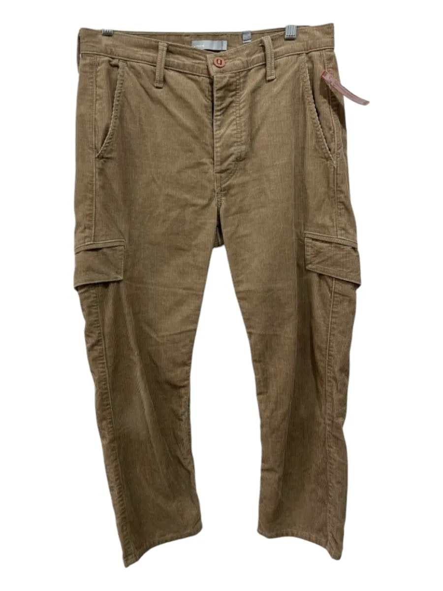 Vince Size 4 Tan Brown Cotton Corduroy Mid Rise Button Fly Pockets Pants
