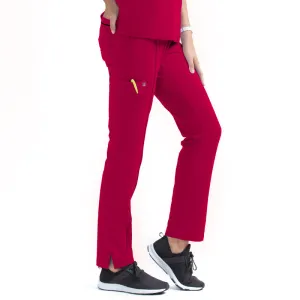 Women's Full Waistband Pant by Maevn (Regular) XS-3XL /Cherries Jubilee