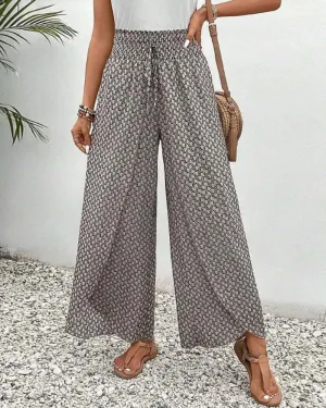 Women's High Waist Wide Leg Palazzo Pants