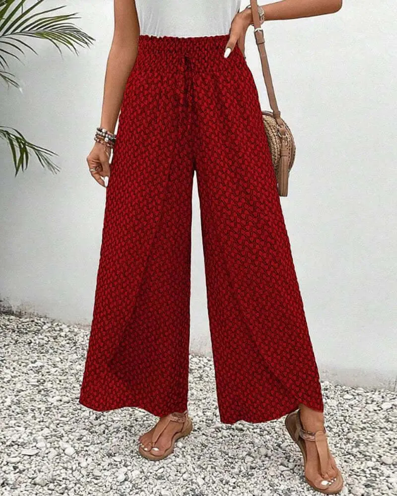 Women's High Waist Wide Leg Palazzo Pants