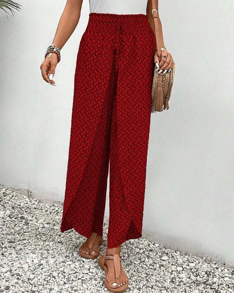 Women's High Waist Wide Leg Palazzo Pants