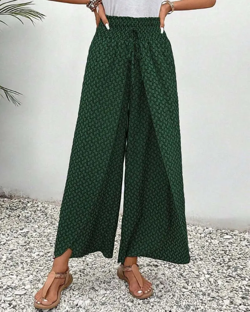Women's High Waist Wide Leg Palazzo Pants