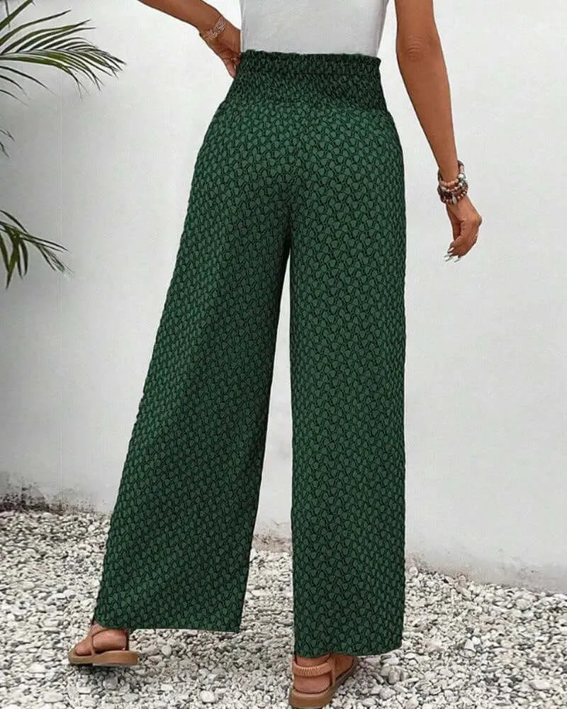 Women's High Waist Wide Leg Palazzo Pants