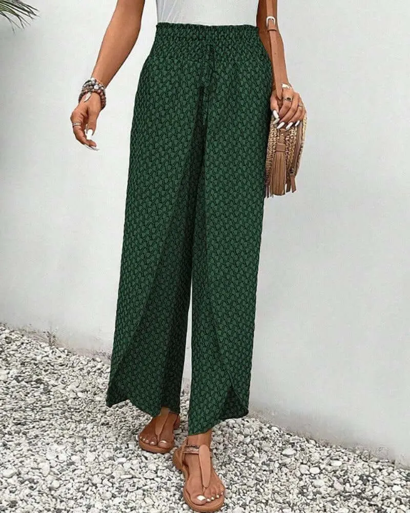 Women's High Waist Wide Leg Palazzo Pants